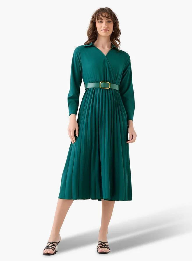 Splash FAV Midi Shirt Dress with Belt